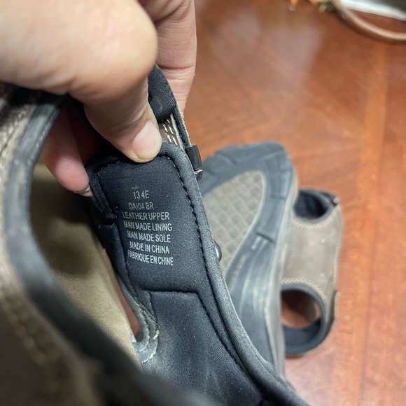 Dunham Nolan fisherman hiking  Leather Sport Sandals - Picture 9 of 11